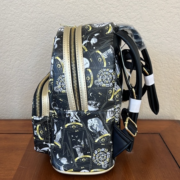 Loungefly Disney Nightmare Before Christmas Tarot Card AOP Womens backpack - Picture 2 of 7
